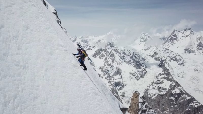 Watch Andrzej Bargiel Ski Steep Laila Peak in Karakoram