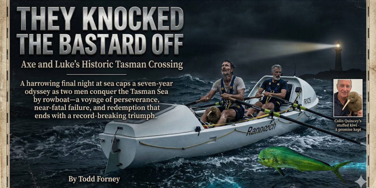 They Knocked the Bastard Off: Axe and Luke’s Historic Tasman Crossing