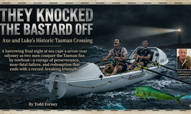 They Knocked the Bastard Off: Axe and Luke’s Historic Tasman Crossing